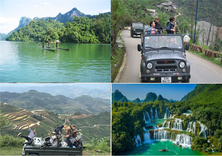 Jeep Tour Ha Giang Loop - Cao Bang - Ban Gioc Waterfall - Ba Be Lake 6 Days $ 840/ Person 