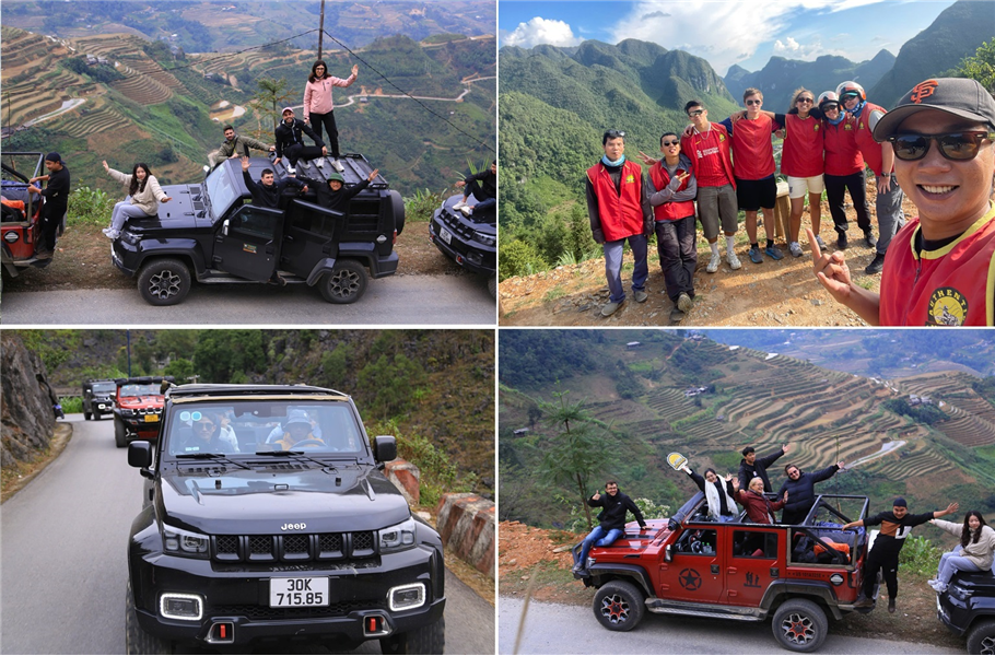 Ha Giang Jeep Tour 3 Days 2 Night $ 398 / Person  New Model Open Air Jeep