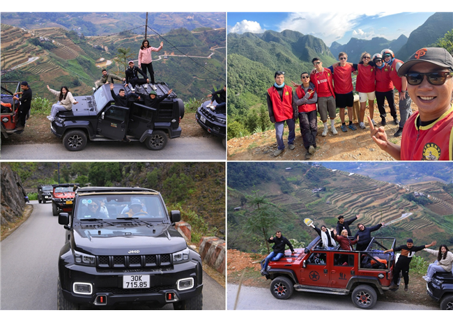 Ha Giang Jeep Tour 3 Days 2 Night $ 369 / Person  New Model Open Air Jeep