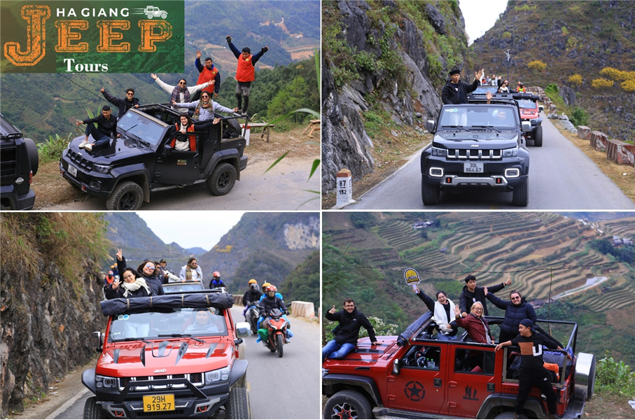 Ha Giang Jeep Tour 2 Days 1 Night  $ 298/ Person New Model Open Air Loop 